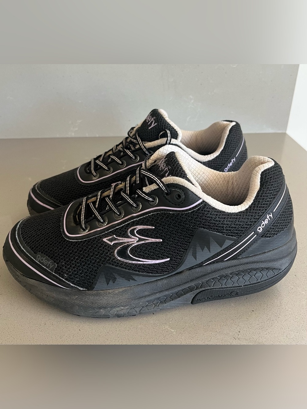 GDEFY Women’s 10 Black Purple Gravity Defyer Comfort Fit ION Athletic Shoes - Picture 2 of 12